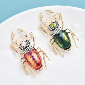 Broche Scarabée Baroque | Bijou Insecte Vintage Unique