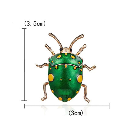 Broche Scarabée Cosmique Émaillée | Idée Cadeau Bijou Insecte