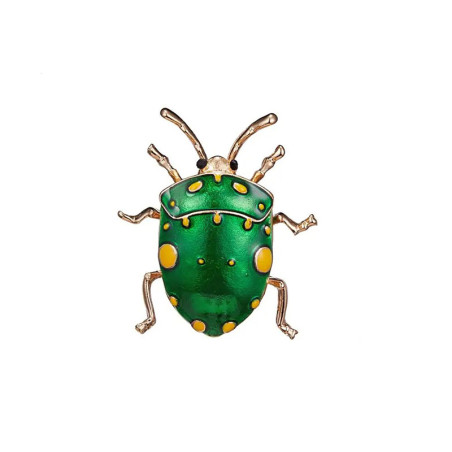 Broche Scarabée Cosmique Émaillée | Idée Cadeau Bijou Insecte