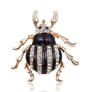 Broche Scarabée Impérial avec Couronne en Cristal | 1001 Abeilles