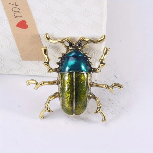 Aurora Beetle Brooch Pin | Unique Nature Inspired Jewelry Gift