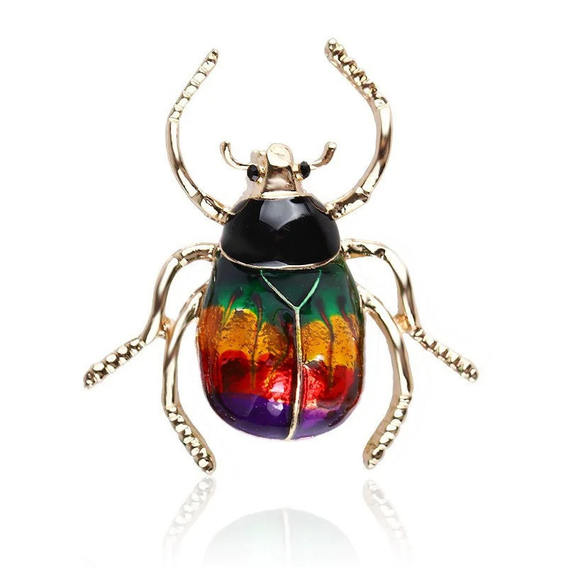 Broche Scarabée Comète | Bijou Cosmique Unique (3 Couleurs)