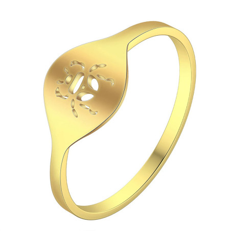 Bague Scarabée Gravée | Bijou Minimaliste Or & Argent
