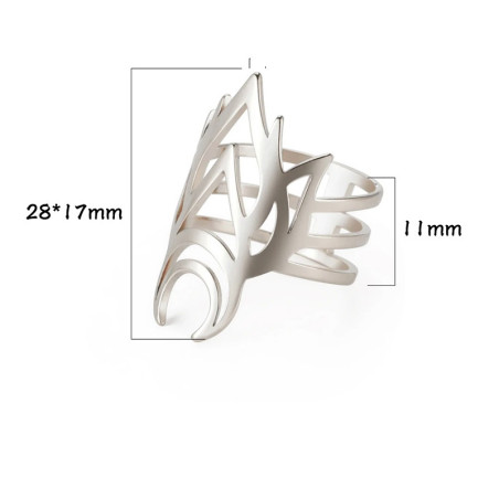 Bague Scarabée Ailé Or & Argent | Bijou Femme Acier Inoxydable