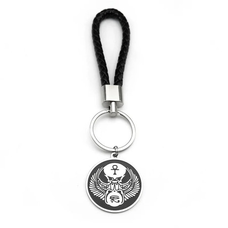 Nile Scarab Keychain | Egyptian Winged Beetle Symbol