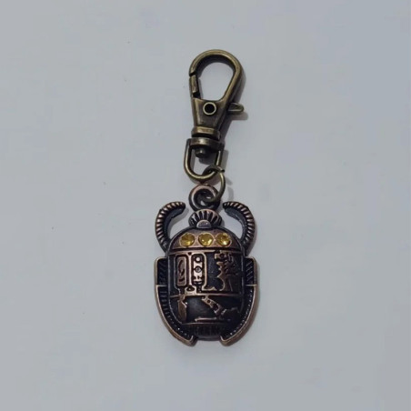 Porte-clés Scarabée Vintage Solis | Hiéroglyphes & Soleil