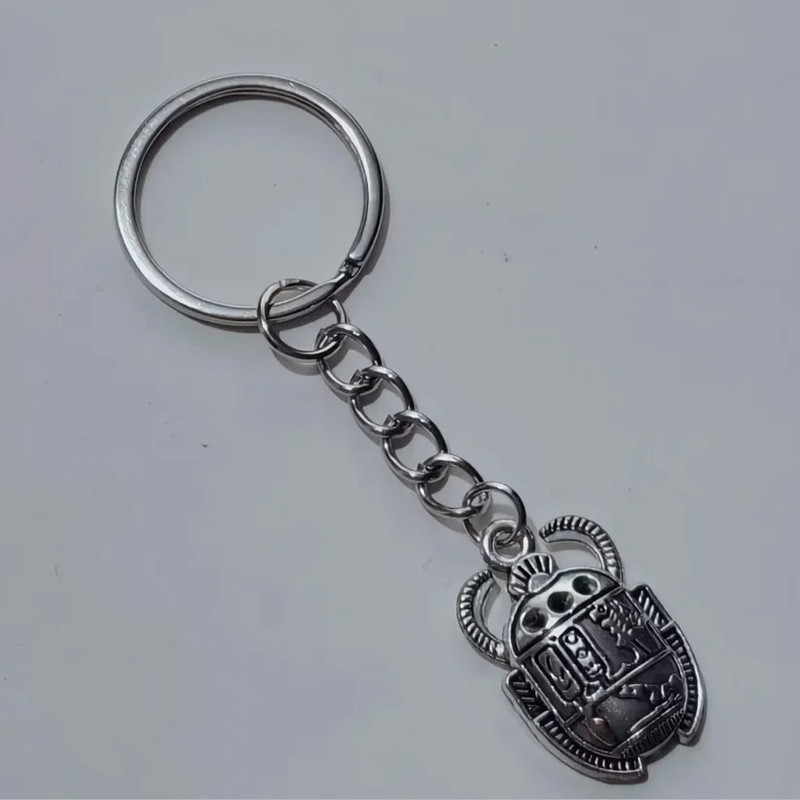 Porte-clés Scarabée Argenté | Cadeau Talisman Égyptien Unique