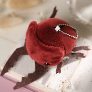 Porte-clés Peluche Scarabée Rubis | Bijou de Sac Original
