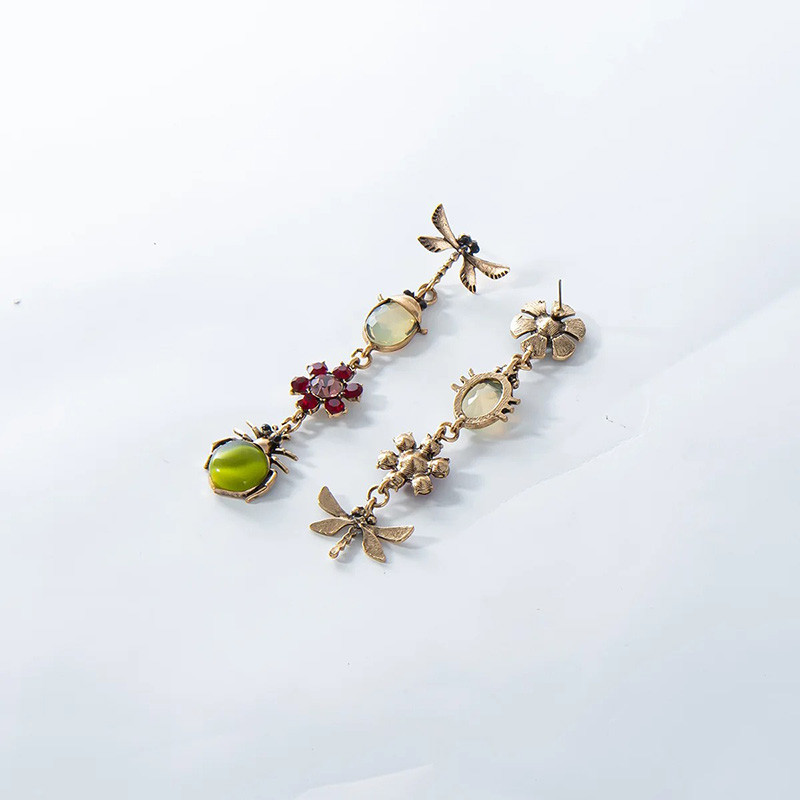 Mystic Garden Scarab Beetle Earrings | Unique Insect Jewelry