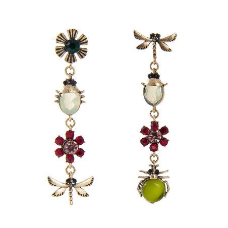 Mystic Garden Scarab Beetle Earrings | Unique Insect Jewelry