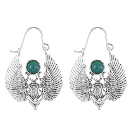 Boucles d'Oreilles Scarabée "Éclat Pharaonique" | Bijou Vintage