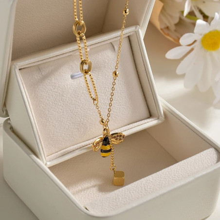 Collier Abeille Élégance Dorée | Bijou Nature & Cadeau Unique