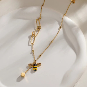 Collier Abeille Élégance Dorée | Bijou Nature & Cadeau Unique