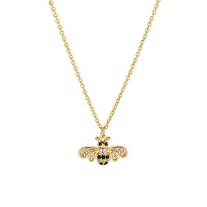 Collier Abeille Scintillant en Or | Bijou Cadeau pour Femme