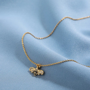Collier Abeille Scintillant en Or | Bijou Cadeau pour Femme