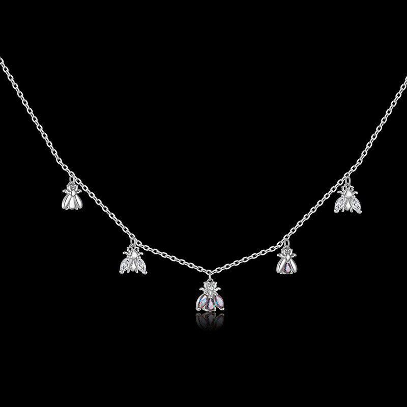 Collier Abeille Constellation Précieuse - Bijou Or & Argent