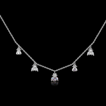 Collier Abeille Constellation Précieuse - Bijou Or & Argent