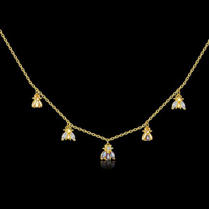 Collier Abeille Constellation Précieuse - Bijou Or & Argent