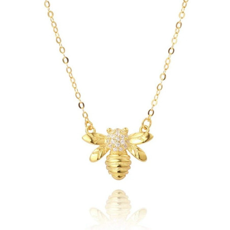 Collier Reine Abeille Rayonnante - Bijou Doré Élégant & Chic