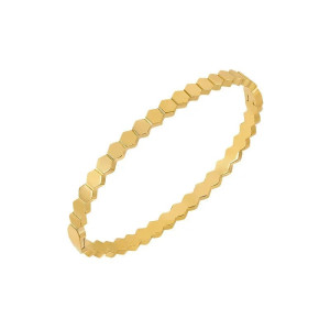 Bracelet Abeille Nid d'Abeille Doré | Bijou Femme Unique