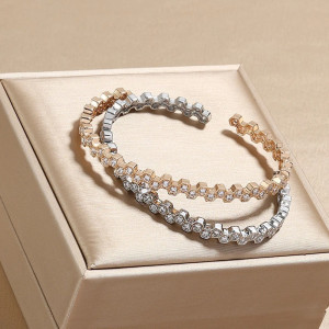 Bracelet Abeille Nid d'Abeille Aurora | Bijou Doré & Argenté