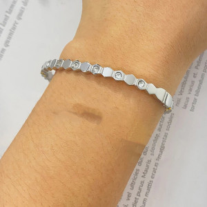 Bienen Waben Armband "Lichtschein" - Gold oder Silber