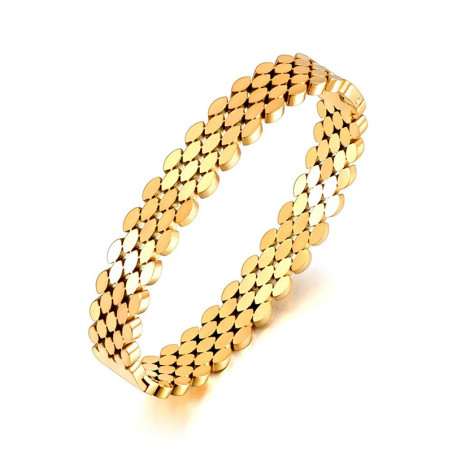 Pulsera Abeja Escama Solar | Joya Dorada o Plateada Original