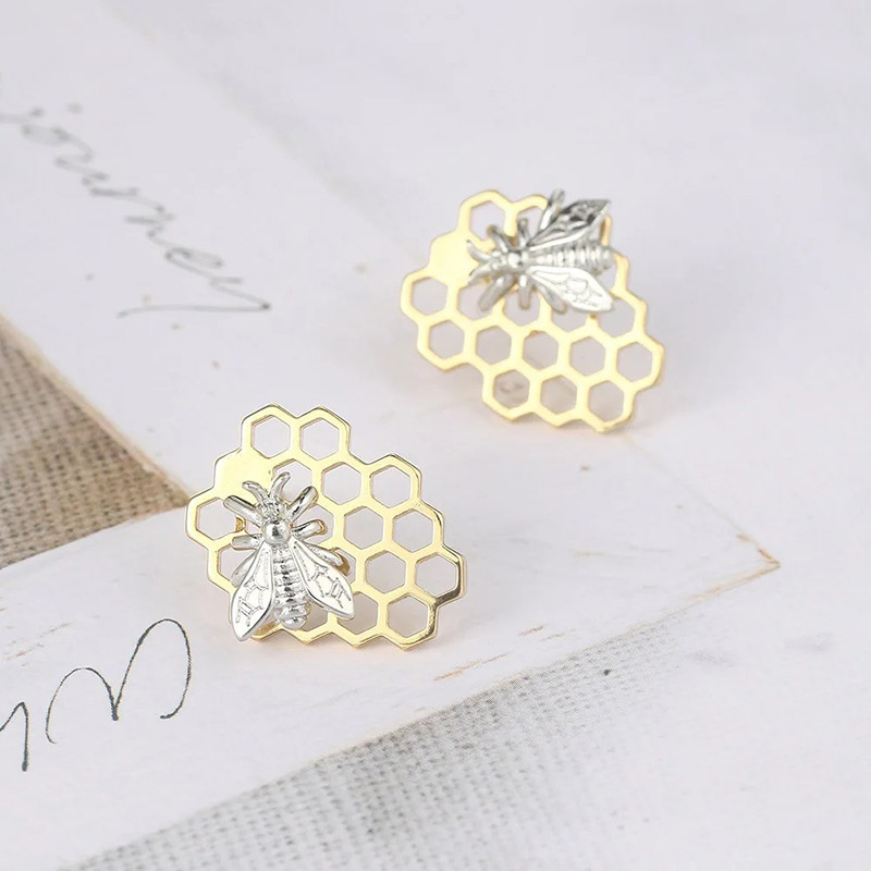 Boucles d'Oreilles Abeille Royal - Bijou Unique & Symbolique