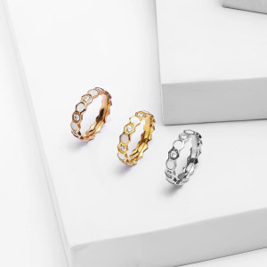 Bague Rayon de Miel Abeille Élégante | Cadeau Unique 3 Couleurs