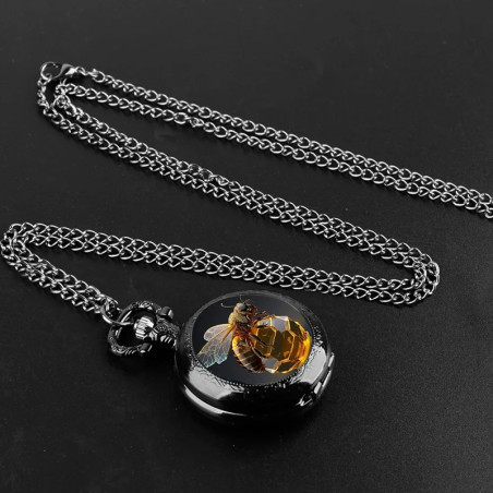 Black Queen Bee Watch | Unique Golden Crystal Jewelry Gift