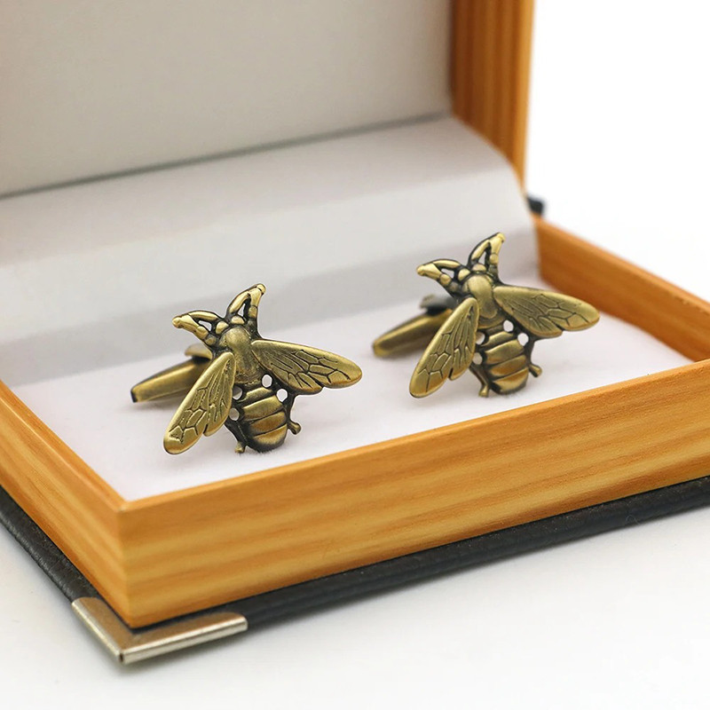Boutons de Manchette Abeille Vintage | Cadeau Homme | 1001abeilles
