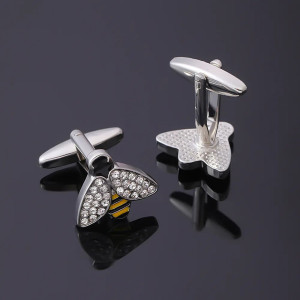 Gemelli da Uomo Ape Chic con Cristalli - Idea Regalo Originale