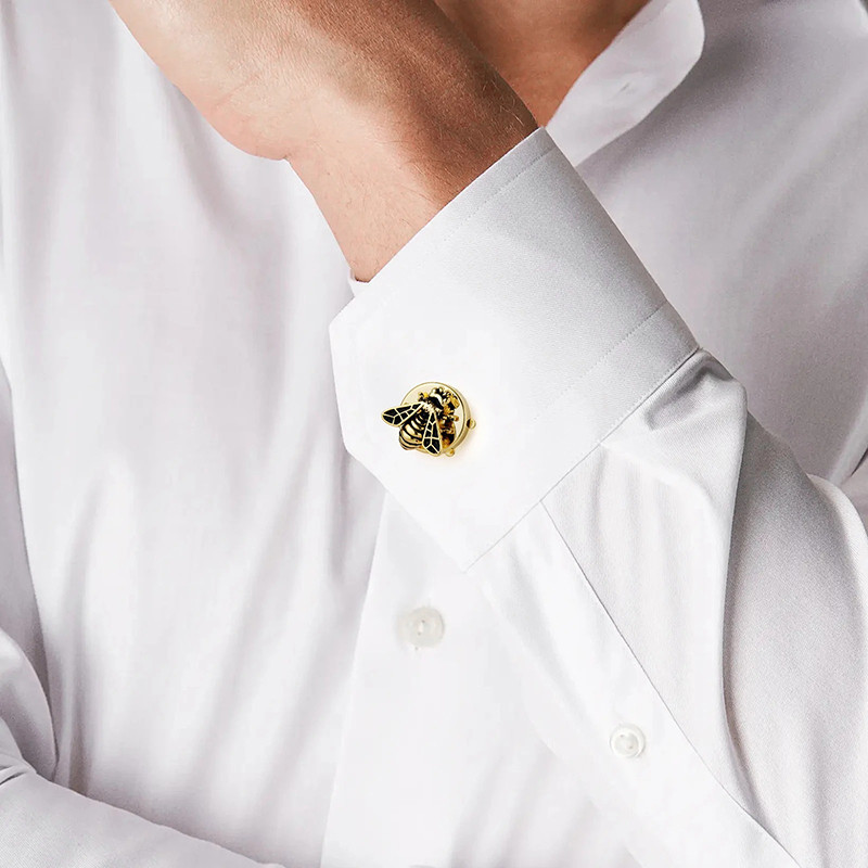 Cache-Boutons Abeille Dorée Uniques | Bijou Luxe & Cadeau