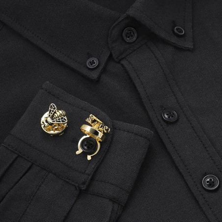 Cache-Boutons Abeille Dorée Uniques | Bijou Luxe & Cadeau