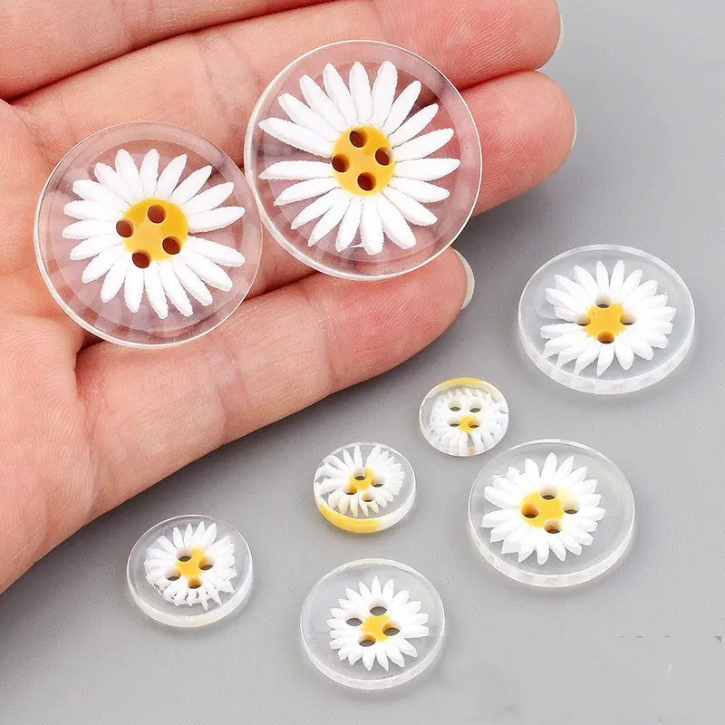 Boutons Marguerite Mignons - Lot de 20 | Couture & Cadeau DIY