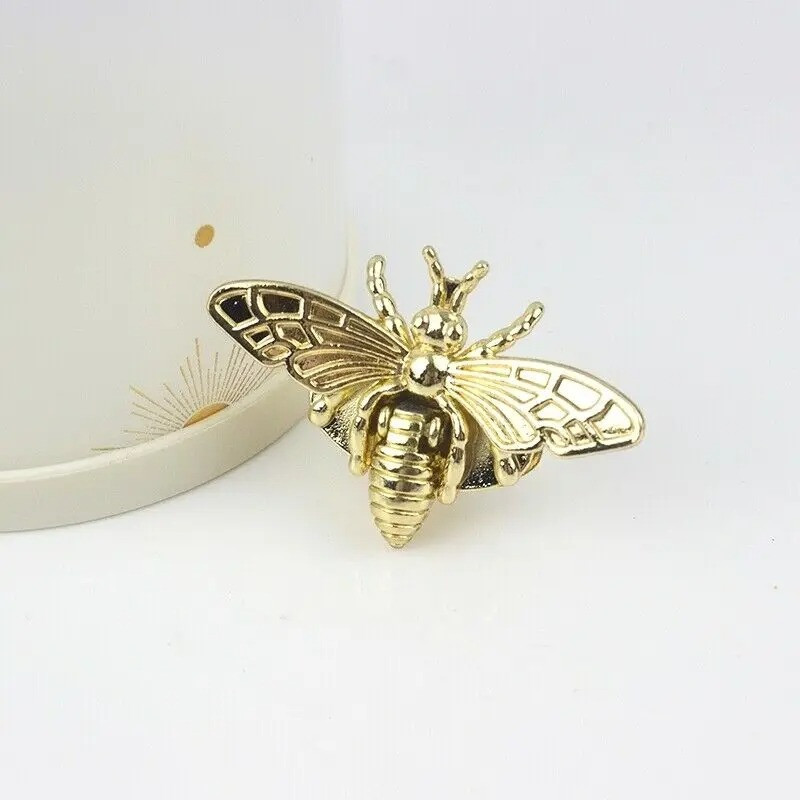 Boutons de Meuble Abeille Vintage | Poignées de Tiroir en Métal
