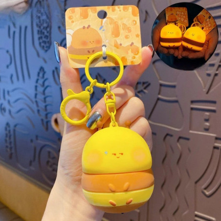 Porte-clés Abeille Lumineux Mignon | Cadeau LED Unique