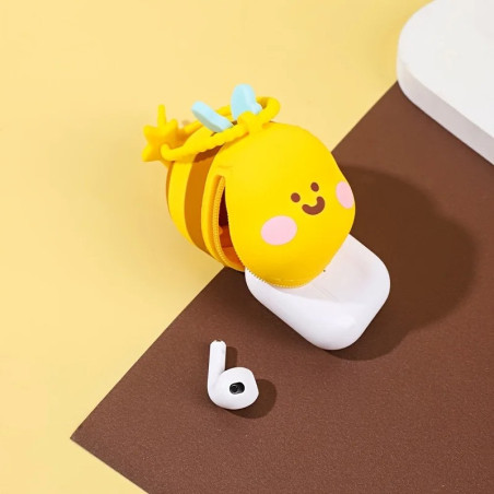 Cute Bee Coin Purse Keychain | Silicone "Mimi Bee-Smile" Gift