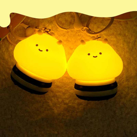 Cute Bee LED Night Light Keychain | Portable & Adorable Gift