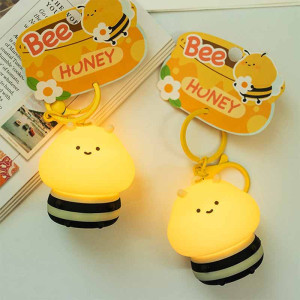 Porte-Clé Veilleuse Abeille LED | Cadeau Mignon & Nomade