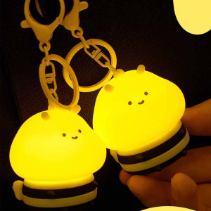 Porte-Clé Veilleuse Abeille LED | Cadeau Mignon & Nomade