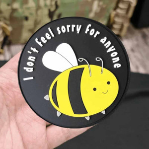 Patch Abeille PVC Drôle 'No Sorry' | Cadeau Mignon & Impertinent