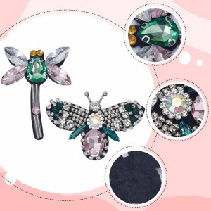 Écussons Abeille & Libellule Perlés (Lot de 6) | 1001abeilles