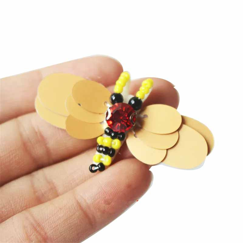 Cute "Honey Ruby" Bee Patch - Set of 10 | Handmade Appliqué