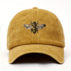 Vintage Bee Dad Hat | Cute Embroidered Cap for Nature Lovers