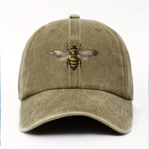 Vintage Bee Dad Hat | Cute Embroidered Cap for Nature Lovers
