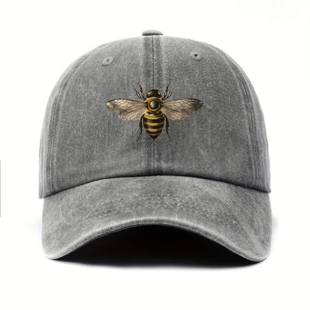 Casquette Vintage Abeille | Dad Hat Brodé pour Amoureux Nature