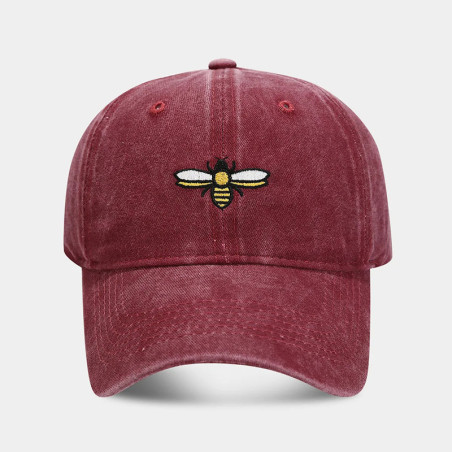 Casquette Abeille Brodée Vintage | Style Dad Hat pour Femme & Homme