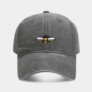Embroidered Bee Cap "Winged Stitcher" | Vintage Dad Hat
