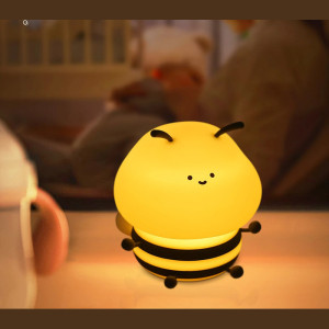Cute Bee LED Night Light for Kids | Touch & Dimmable Lamp
